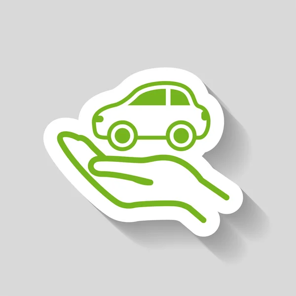 Pictograph van auto-pictogram — Stockvector