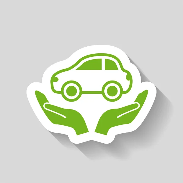 Pictografía del icono del coche — Vector de stock