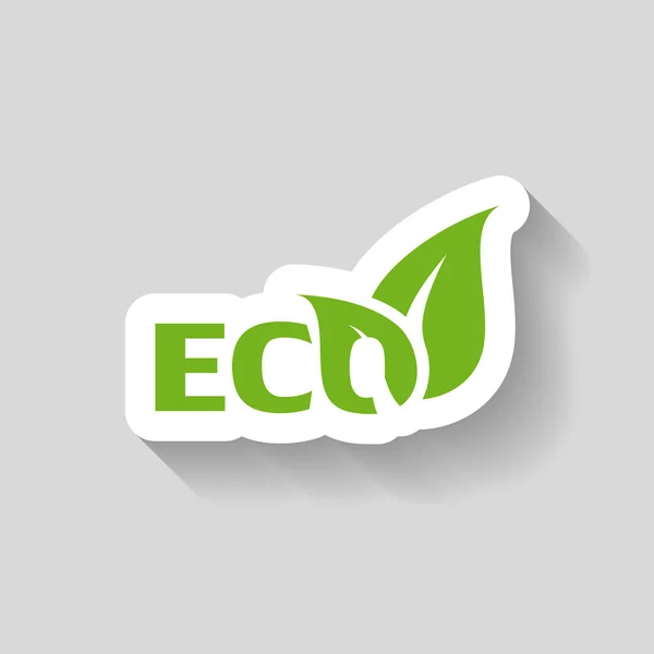 Pictograph of eco icon — Stock Vector