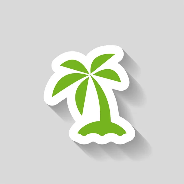 Pictograph of island icon — Stock Vector