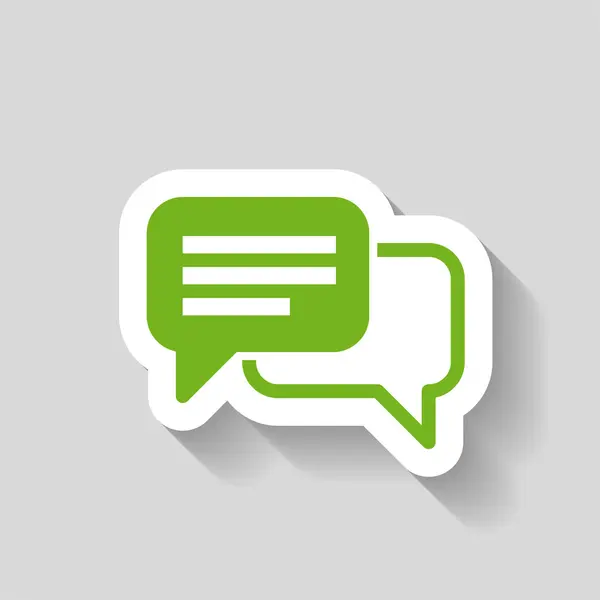 Pictograph of message or chat — Stock Vector