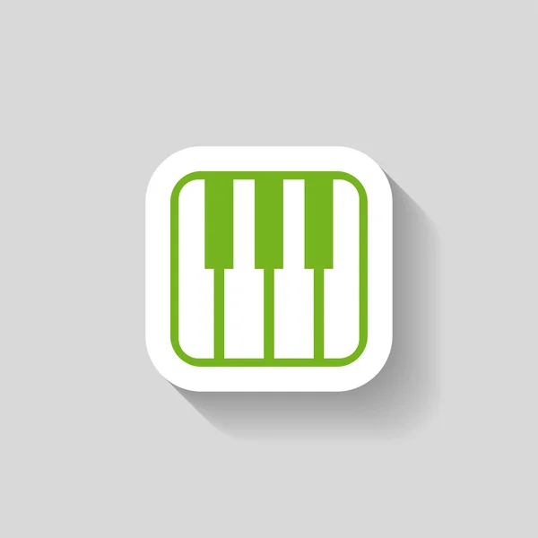 Pittogramma della tastiera musicale — Vettoriale Stock