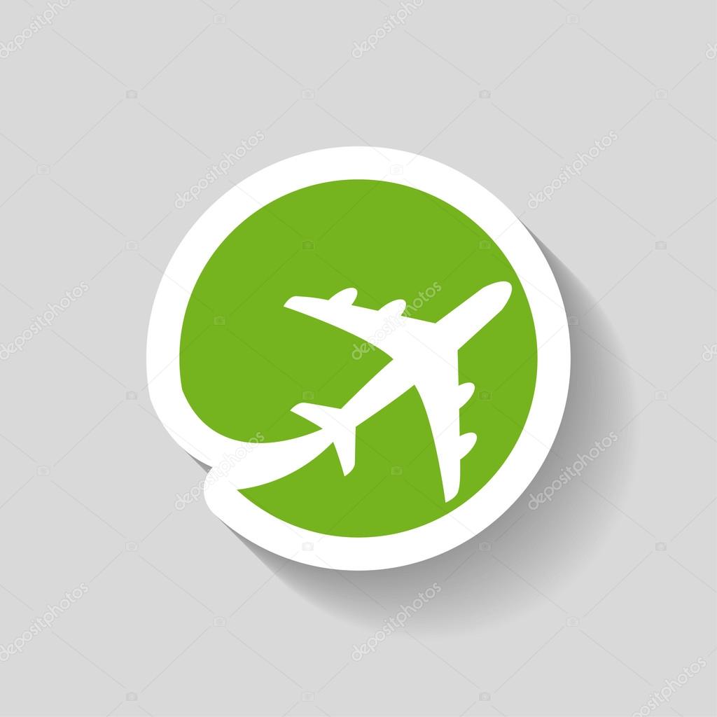 Pictograph of airplane icon