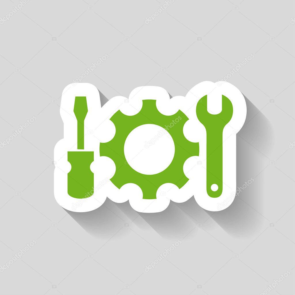 Pictograph of gear icon