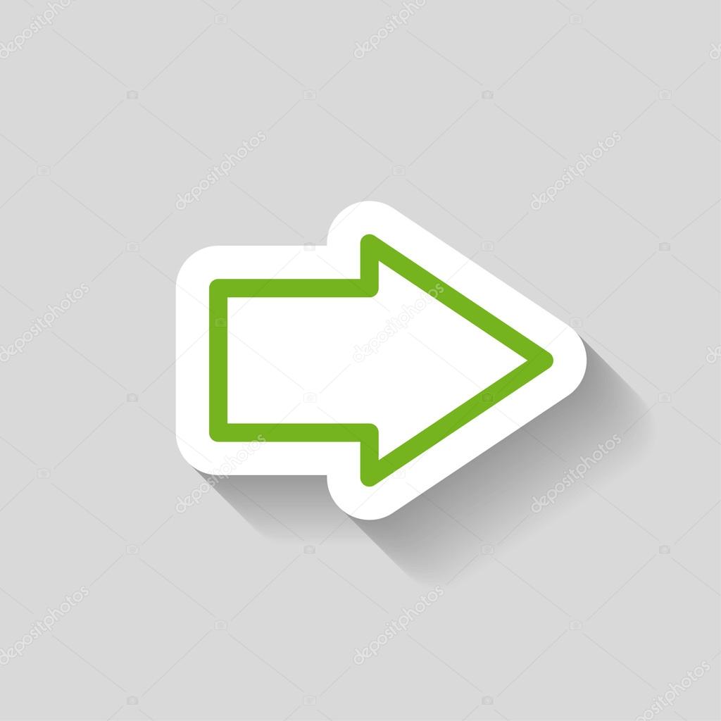 Pictograph of arrow icon