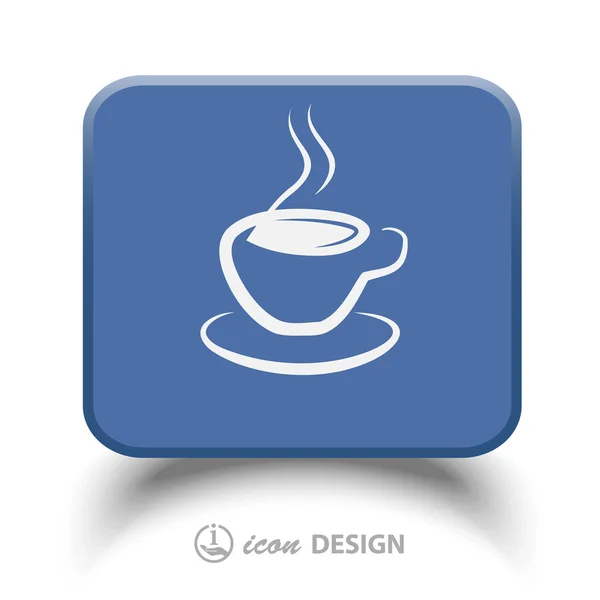 Pictograph van cup pictogram — Stockvector