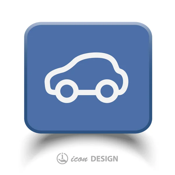 Pictograph of car  icon — Stock Vector