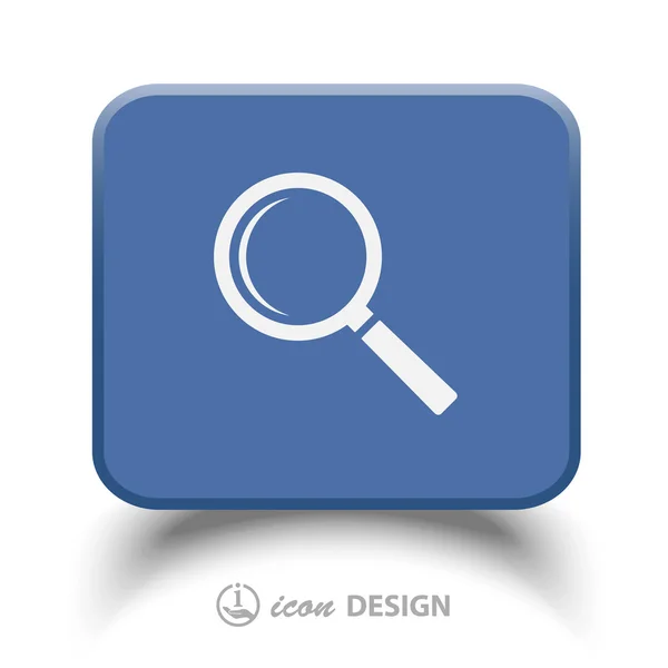 Pictogramme de l'icône de recherche — Image vectorielle