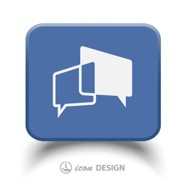 Message or chat icon — Stock Vector