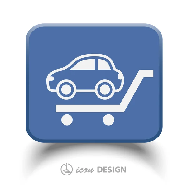 Pictograph van auto-pictogram — Stockvector