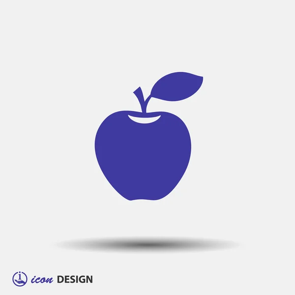 Pictografía del icono de la manzana — Vector de stock