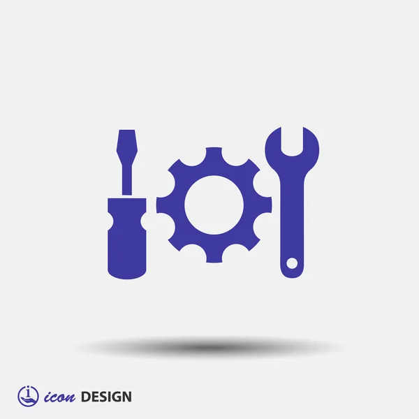 Pictograph of gear  icon — Stock Vector