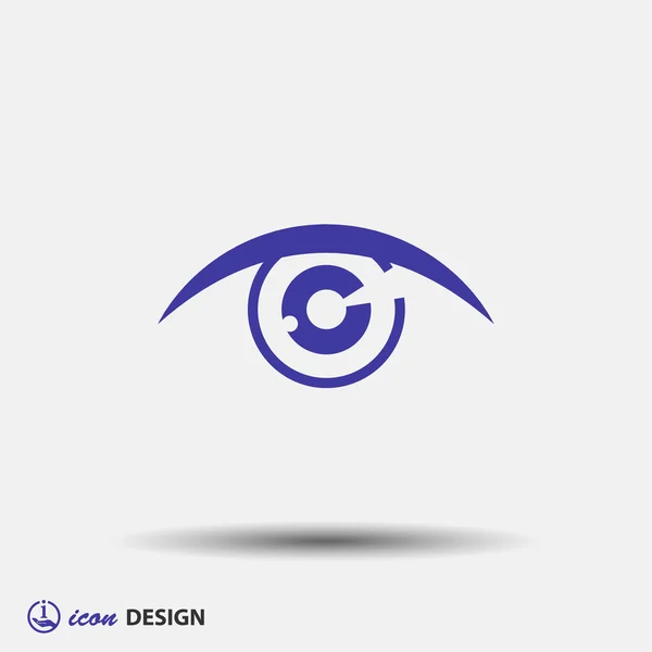 Pictograph of eye icon — Stock Vector