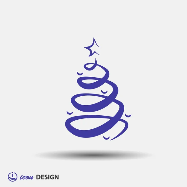 Pictografía del árbol de Navidad — Vector de stock