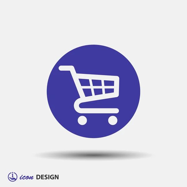 Pictograph of shopping cart — Stock Vector