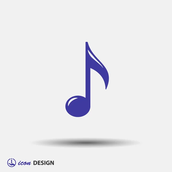 Pictogramme de note de musique — Image vectorielle