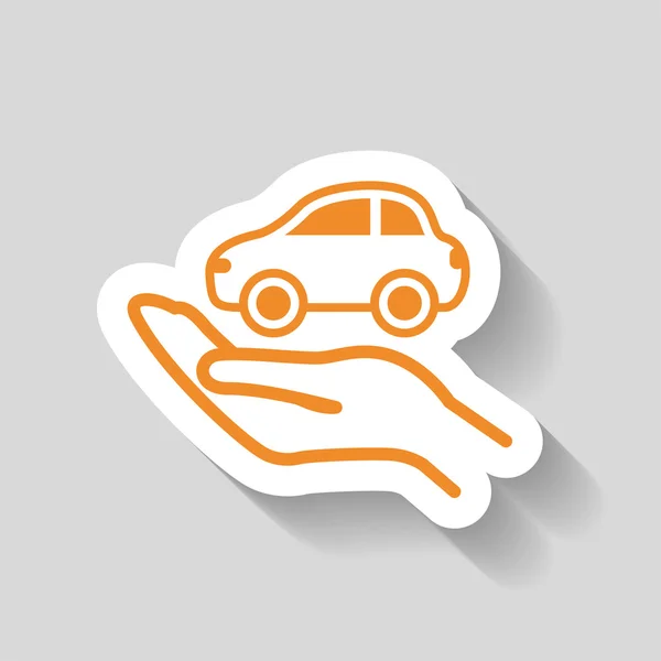 Pictografía del icono del coche — Vector de stock