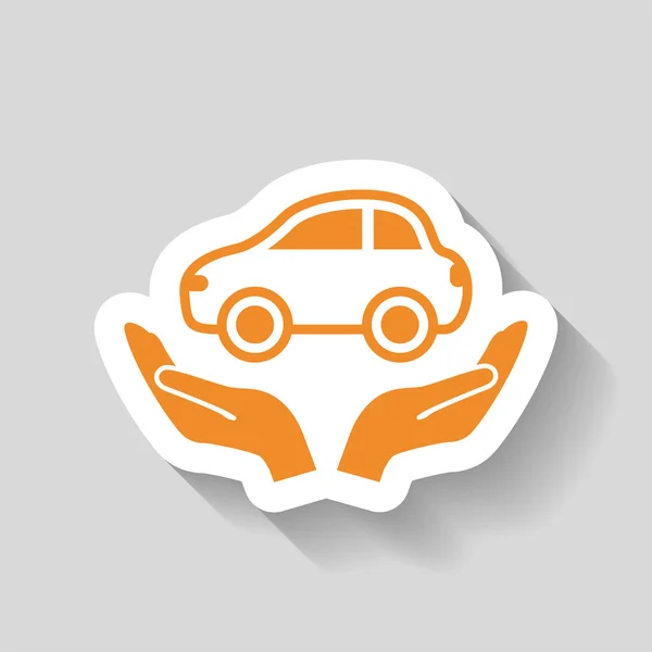 Pictograph of car icon — Stock Vector