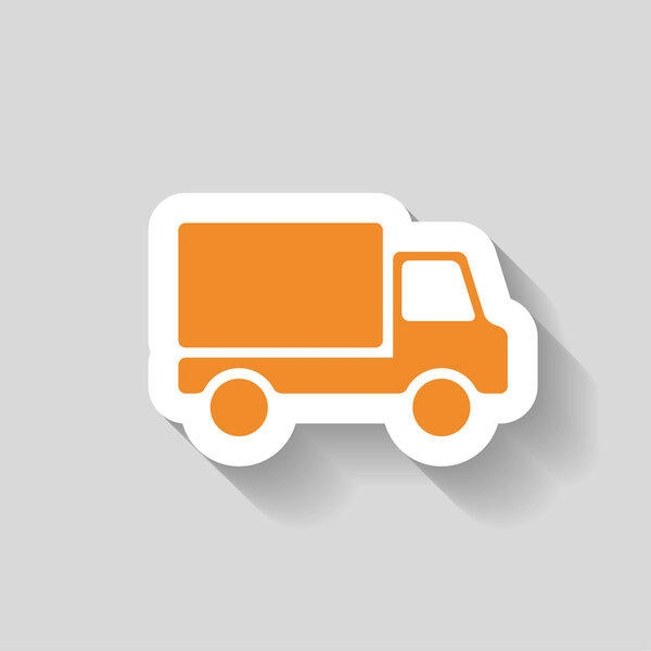 Пиктограф значка грузовика
