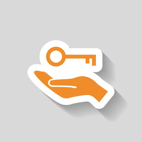 Pictograph van sleutel-pictogram — Stockvector