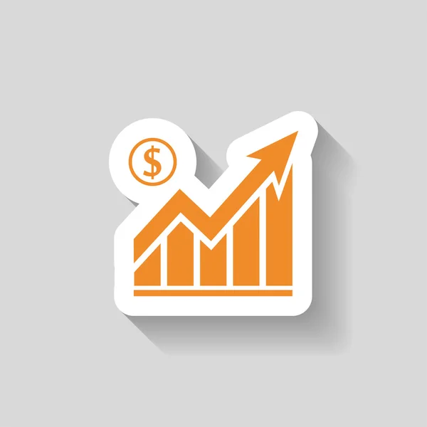 Pictograph av diagram ikon — Stock vektor