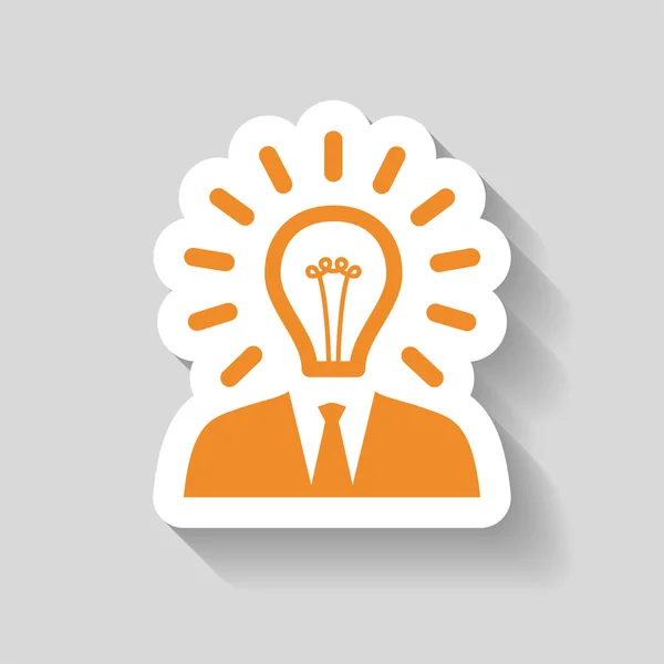 Bulb concept icon — Stock Vector