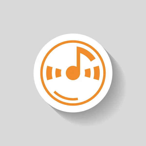 Music note icon — Stock Vector