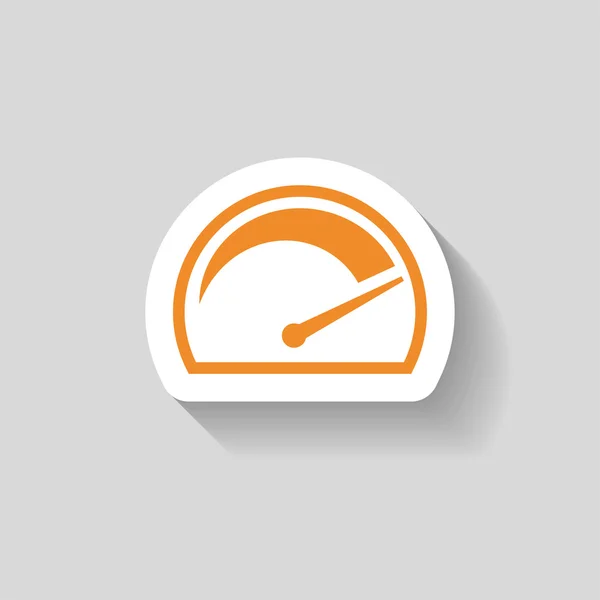 Pictograph of speedometer icon — Stock Vector