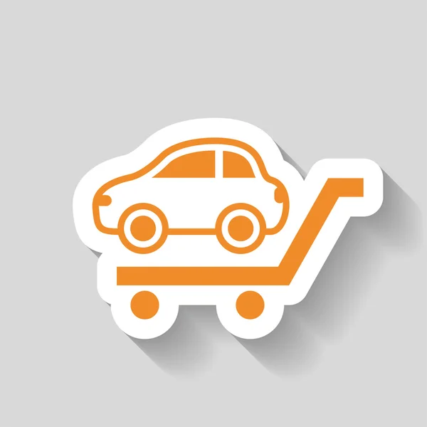 Pictograph of car icon — Stock Vector