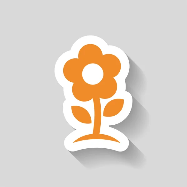 Pictografía del icono de la flor — Vector de stock