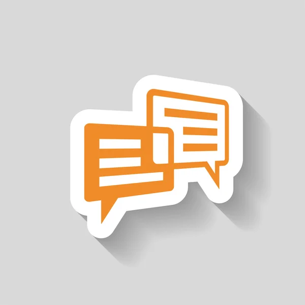 Bericht of chat-pictogram — Stockvector