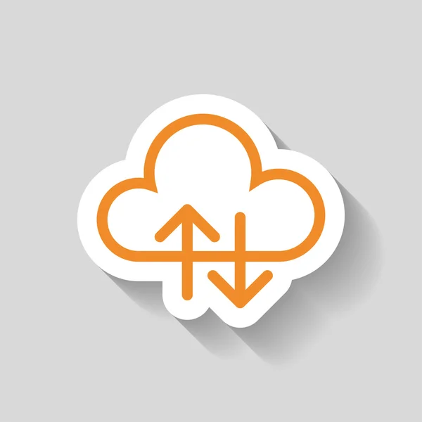 Pictograph of cloud icon — Stock Vector