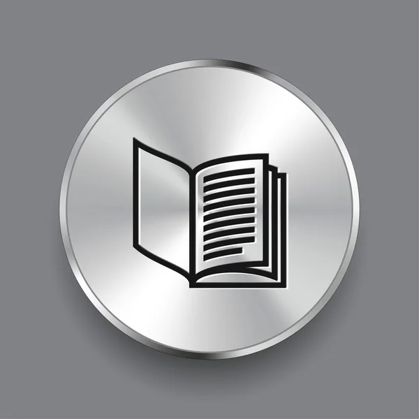 Pictografía del icono del libro — Vector de stock