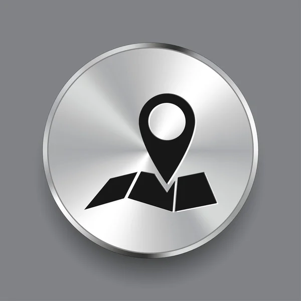 Pin on the map icon — Stock Vector