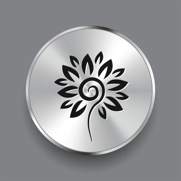 Pictogramme de l'icône de fleur — Image vectorielle