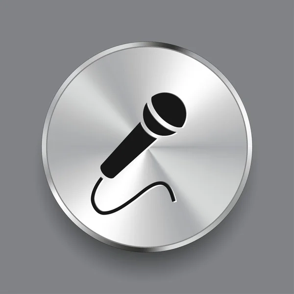 Diseño del icono del micrófono — Vector de stock