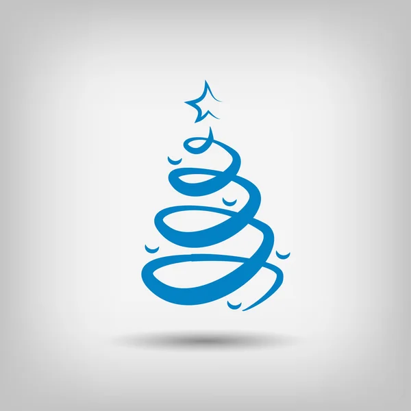Pictograph van kerstboom pictogram — Stockvector