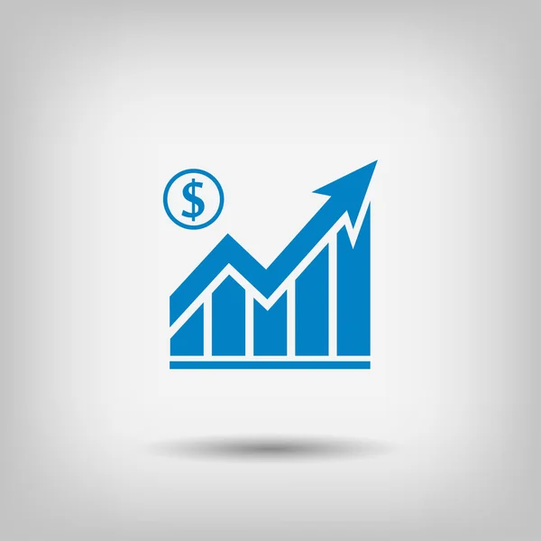 Pictograma do ícone gráfico — Vetor de Stock