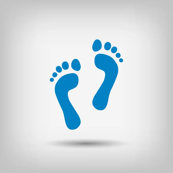Piktogramm der Fußabdrücke — Stockvektor