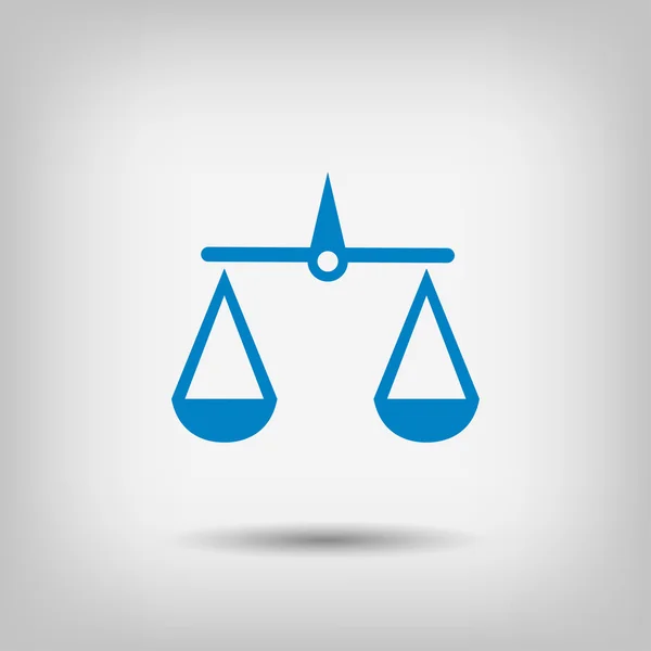 Piktograf av rettferdighetens vekt ikon – stockvektor