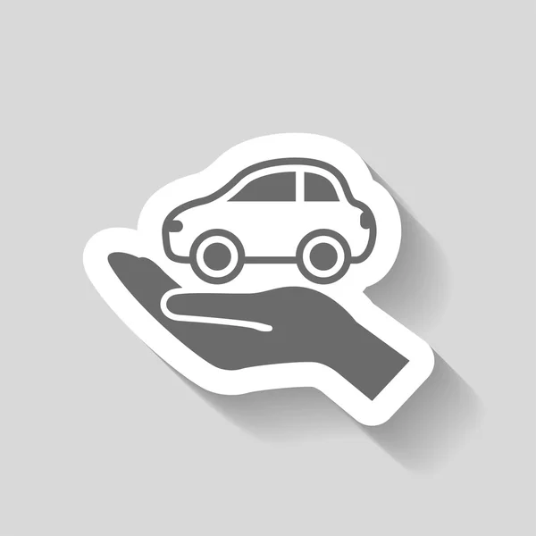 Pictografía del icono del coche — Vector de stock