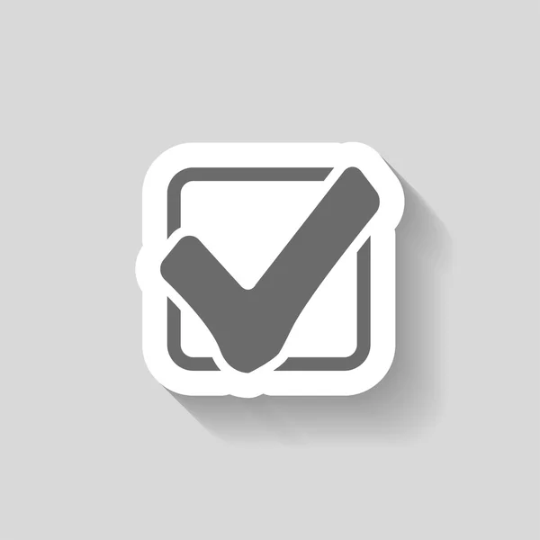 Marca de verificación icono — Vector de stock