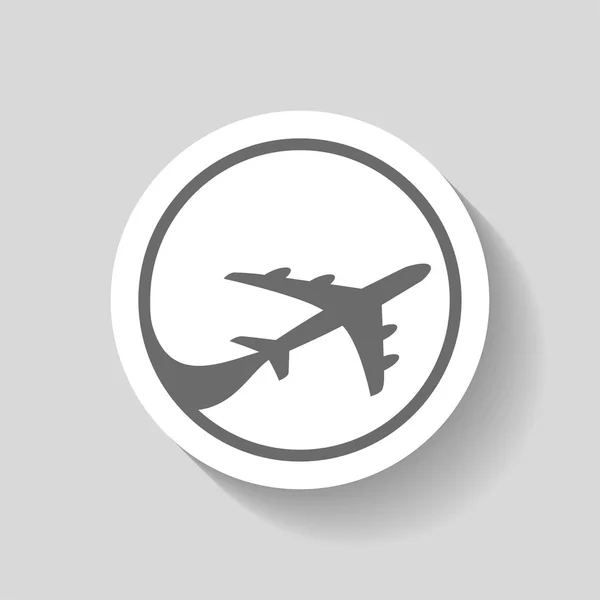 Pictograph of airplane icon — Stock Vector