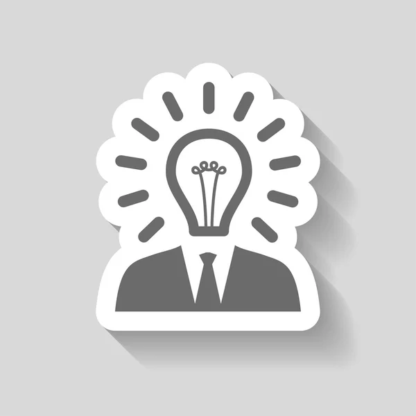 Icône de concept d'ampoule — Image vectorielle