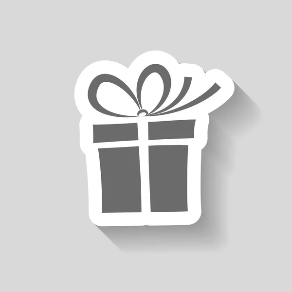 Pictograph van doos van de gift — Stockvector