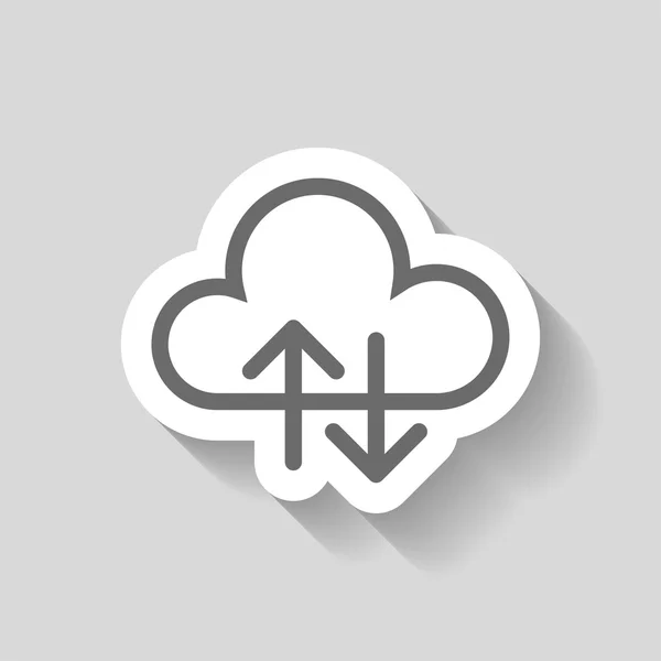 Pictograph van wolk pictogram — Stockvector