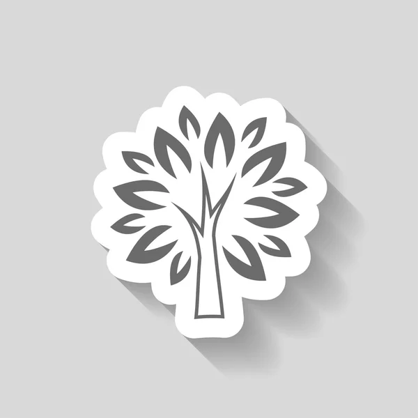 Pittogramma dell'icona dell'albero — Vettoriale Stock