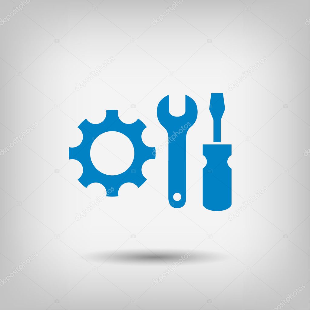 Pictograph of gear  icon