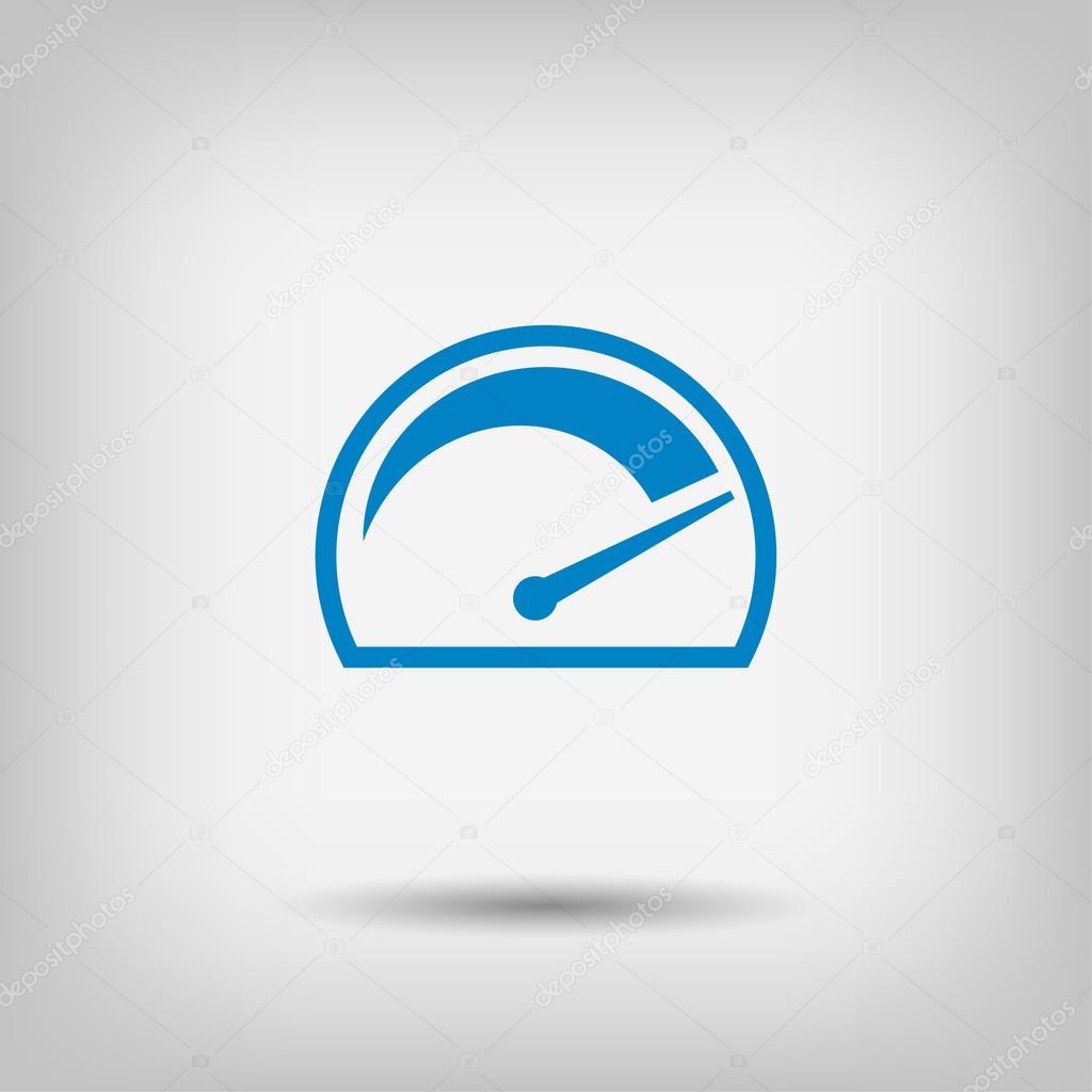 Pictograph of speedometer icon