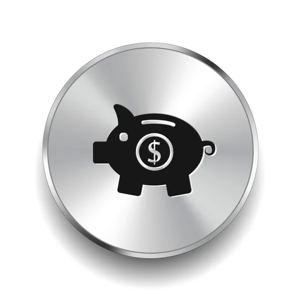 Piggy moneybox pictogram — Stockvector